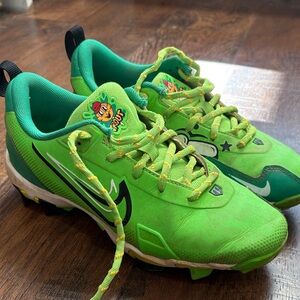 Kids Mike Trout baseball cleats.